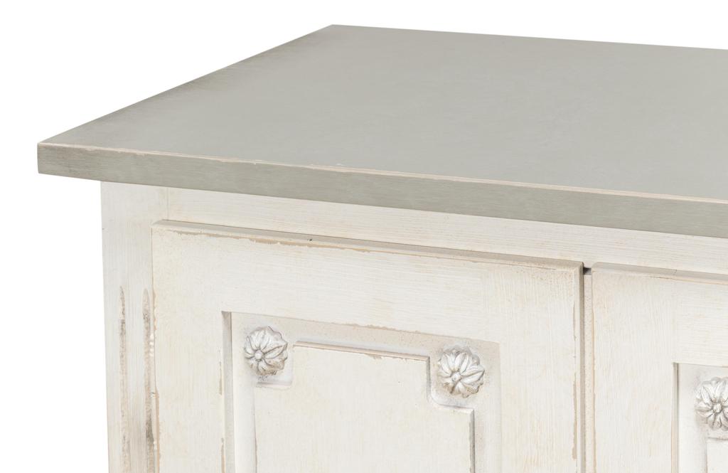 Bellagio White/Grey Sideboard - Ornate Home