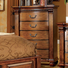 Bellagrand Antique Tobacco Oak Chest - Ornate Home