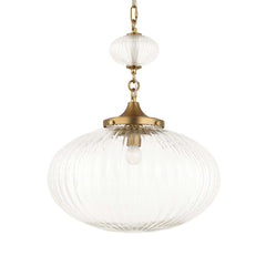 Bellaire Brass 1 Light Glass Shade Pendant - Ornate Home