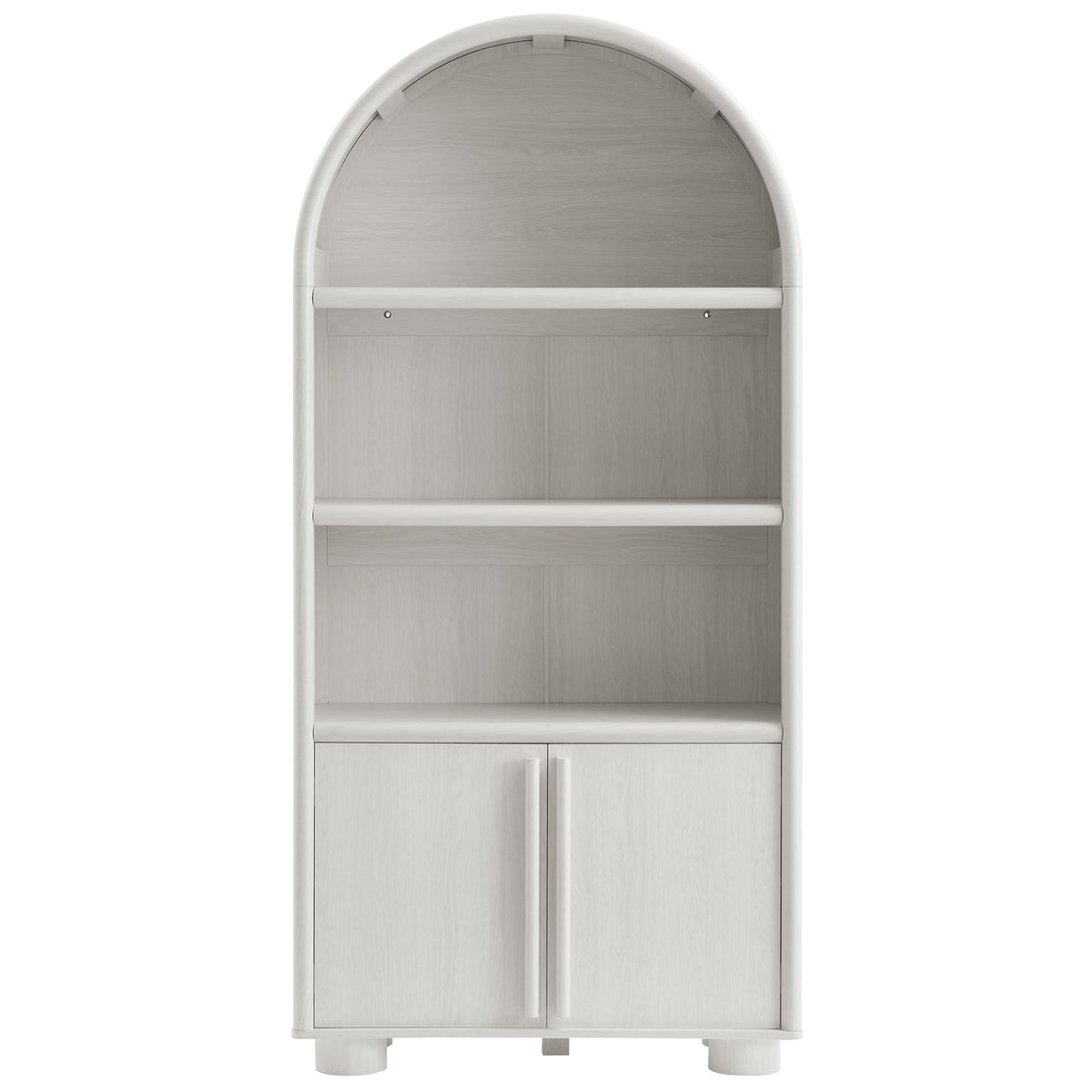 Bellamy Ash Tall Arched Display Cabinet Bookcase - Ornate Home