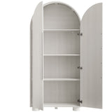 Bellamy Ash Tall Arched Storage Cabinet - Ornate Home