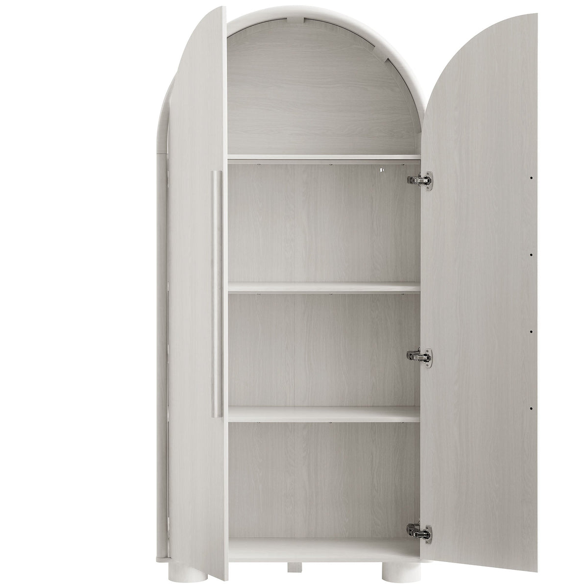 Bellamy Ash Tall Arched Storage Cabinet - Ornate Home