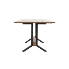 Bellamy Honey/Black Solid Wood Dining Table - Ornate Home