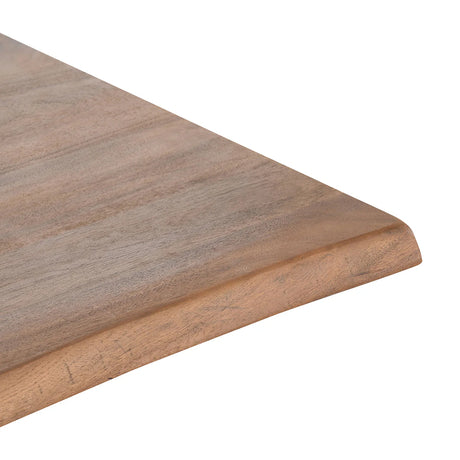 Bellamy Honey/Black Solid Wood Dining Table - Ornate Home