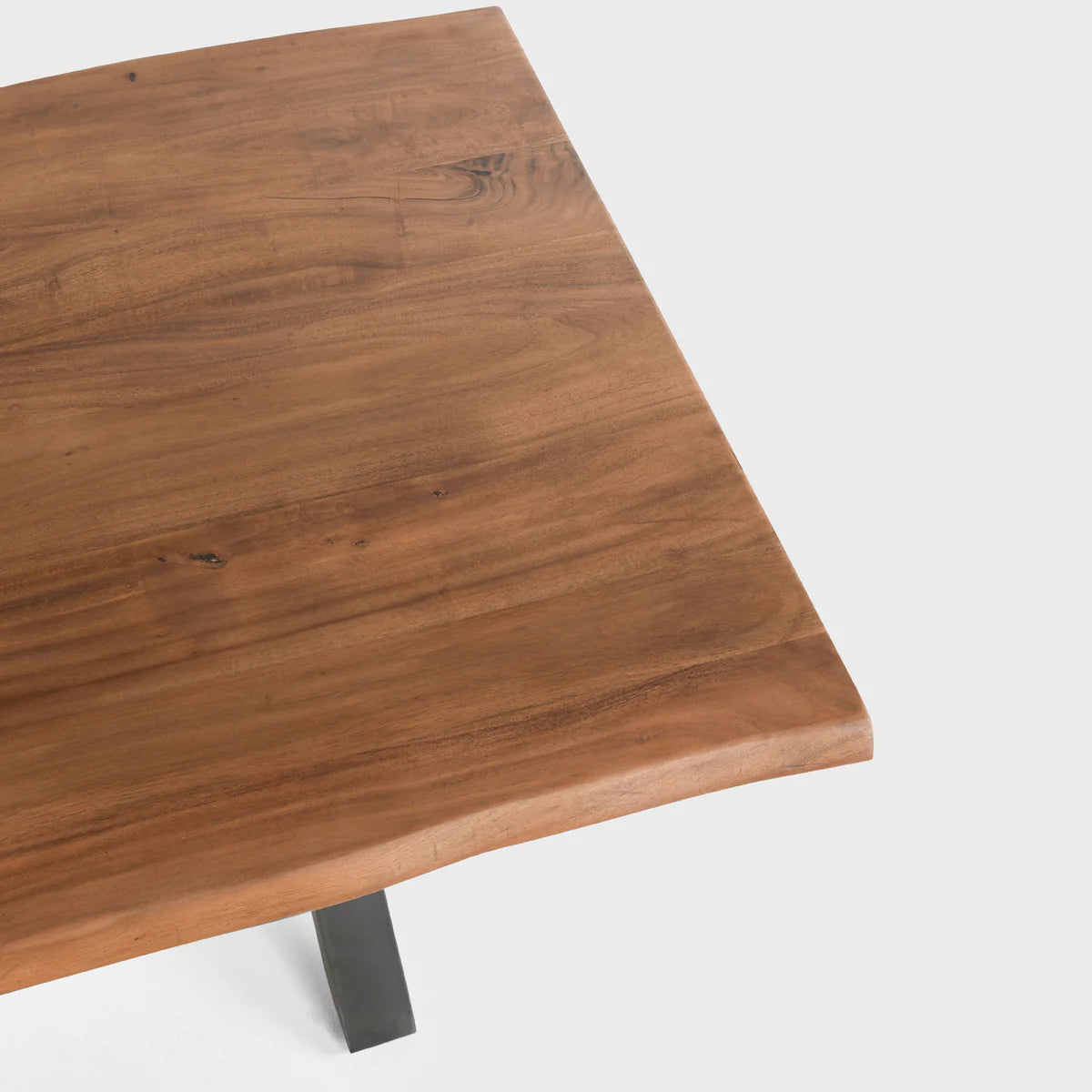 Bellamy Honey/Black Solid Wood Dining Table - Ornate Home