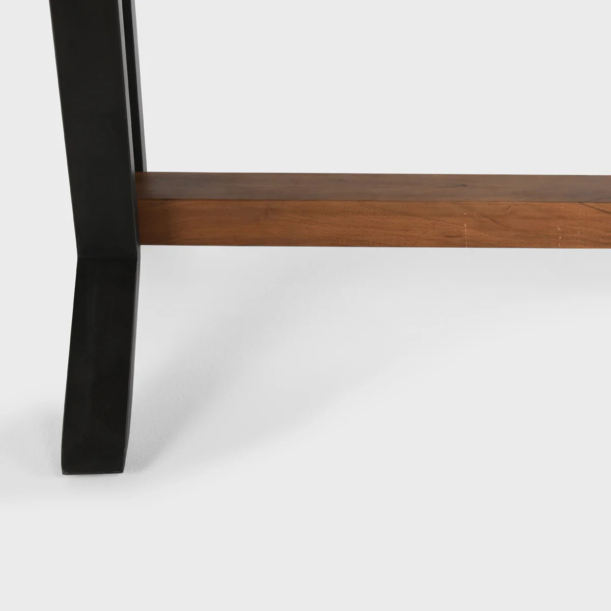 Bellamy Honey/Black Solid Wood Dining Table - Ornate Home