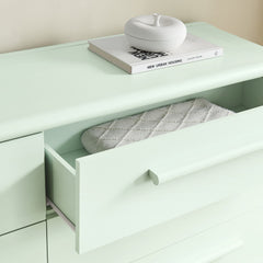 Bellamy Sage Curved 6-Drawer Dresser - Ornate Home