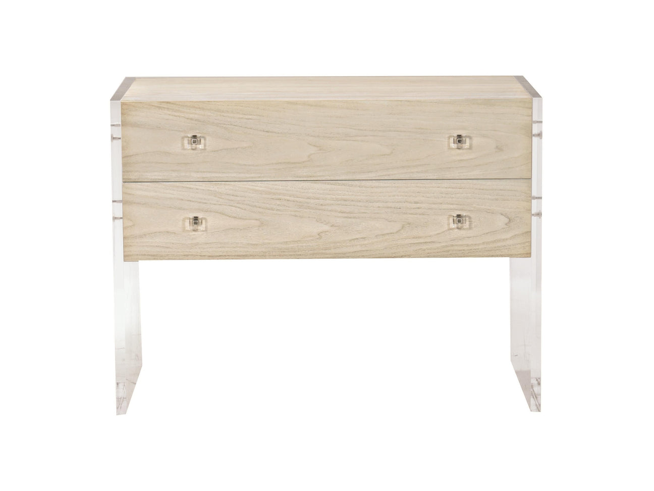 Bellamy Tarnished Nickel/Bleached Walnut Nightstand - Ornate Home