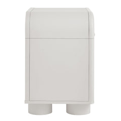 Bellamy White Matte Curved 1-Drawer Nightstand - Ornate Home