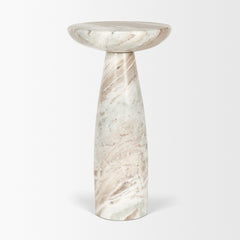 Bellancia Pink Rosa Marble Pedestal Side Table