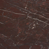 Bellancia Red Rosso Levanto Marble Pedastal Side Table - Ornate Home