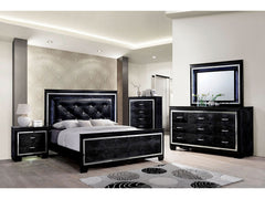 Bellanova Black 5 Pc. Queen Bedroom Set w/ Chest - Ornate Home