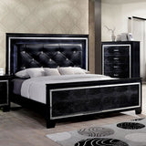 Bellanova Black 5 Pc. Queen Bedroom Set w/ Chest - Ornate Home