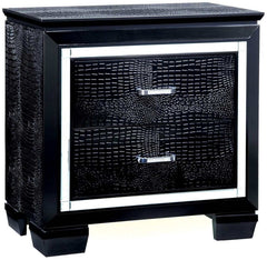Bellanova Black 5pc Queen Bedroom Set w/ 2 Nightstands - Ornate Home