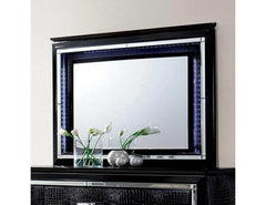 Bellanova Black 5pc Queen Bedroom Set w/ 2 Nightstands - Ornate Home