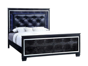 Bellanova Black Queen Bed - Ornate Home