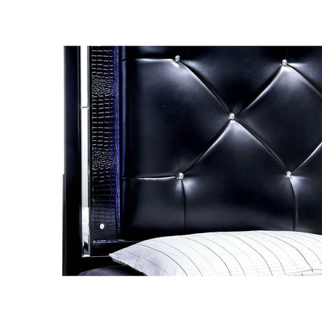 Bellanova Black Queen Bed - Ornate Home