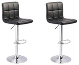 Bellatier Faux Leather Adjustable Height Bar Stools (Online Special Price) - Ornate Home