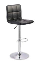 Bellatier Faux Leather Adjustable Height Bar Stools (Online Special Price) - Ornate Home