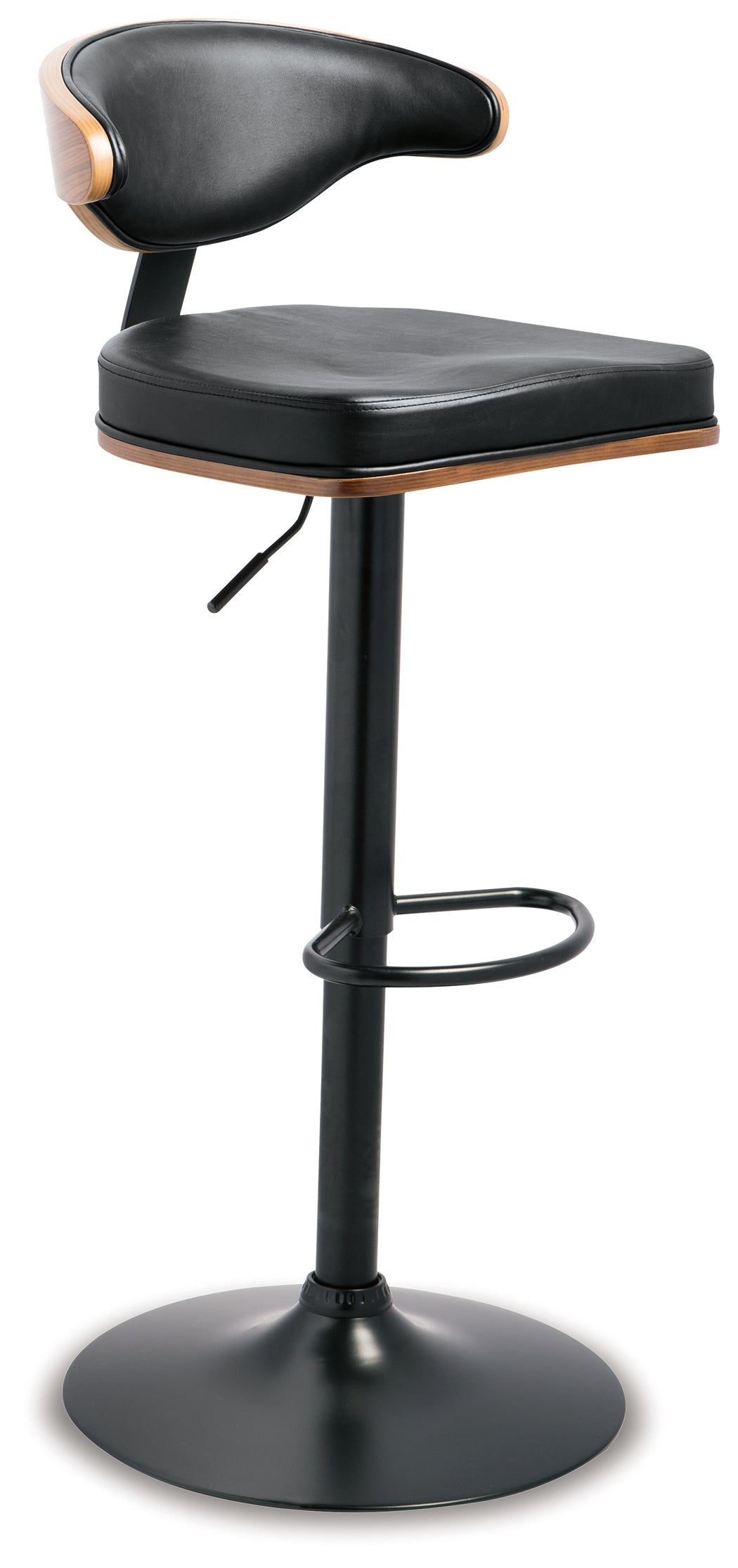 Bellatier Faux Leather Adjustable Height Bar Stools (Online Special Price) - Ornate Home