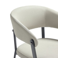 Belle Dining Chair in Oatmeal - Ornate Home