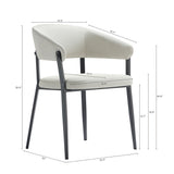 Belle Dining Chair in Oatmeal (set of 2) - Ornate Home