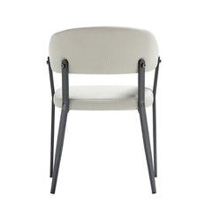 Belle Dining Chair in Oatmeal (set of 2) - Ornate Home