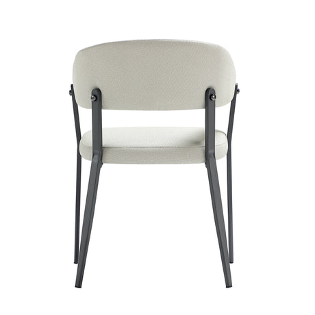 Belle Dining Chair in Oatmeal (set of 2) - Ornate Home