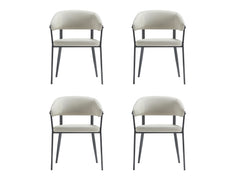Belle Dining Chair in Oatmeal (set of 4) - Ornate Home