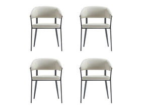 Belle Dining Chair in Oatmeal (set of 4) - Ornate Home