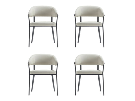 Belle Dining Chair in Oatmeal (set of 4) - Ornate Home