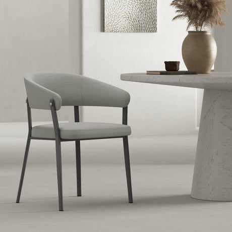 Belle Dining Chair in Stone Grey - Ornate Home