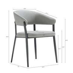Belle Dining Chair in Stone Grey - Ornate Home