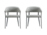 Belle Dining Chair in Stone Grey (set of 2) - Ornate Home
