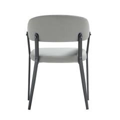 Belle Dining Chair in Stone Grey (set of 2) - Ornate Home