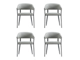 Belle Dining Chair in Stone Grey (set of 4) - Ornate Home