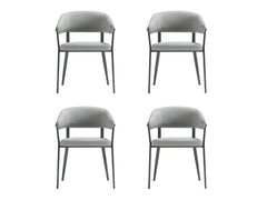 Belle Dining Chair in Stone Grey (set of 4) - Ornate Home