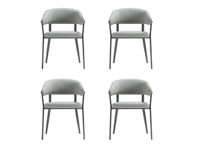 Belle Dining Chair in Stone Grey (set of 4) - Ornate Home