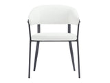 Belle Dining Chair in White - Ornate Home