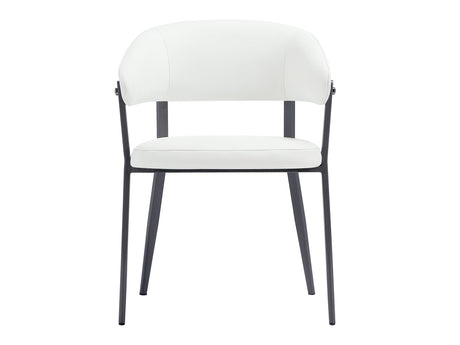 Belle Dining Chair in White - Ornate Home