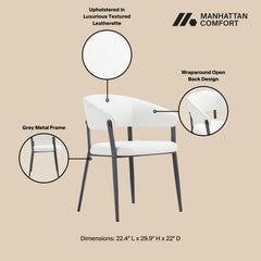 Belle Dining Chair in White - Ornate Home