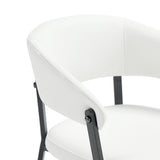 Belle Dining Chair in White - Ornate Home