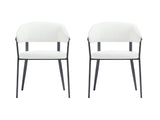 Belle Dining Chair in White (set of 2) - Ornate Home