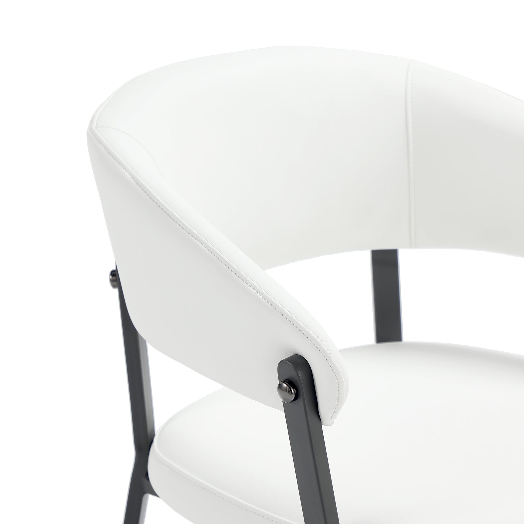 Belle Dining Chair in White (set of 2) - Ornate Home