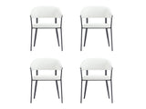 Belle Dining Chair in White (set of 4) - Ornate Home