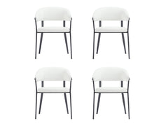 Belle Dining Chair in White (set of 4) - Ornate Home