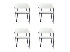 Belle Dining Chair in White (set of 4) - Ornate Home