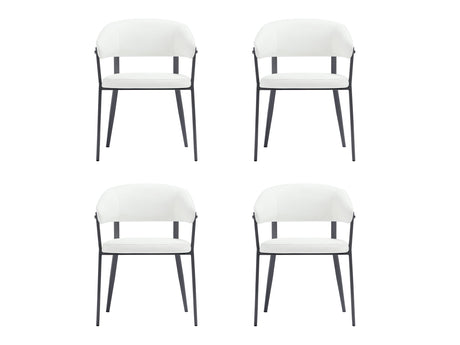 Belle Dining Chair in White (set of 4) - Ornate Home