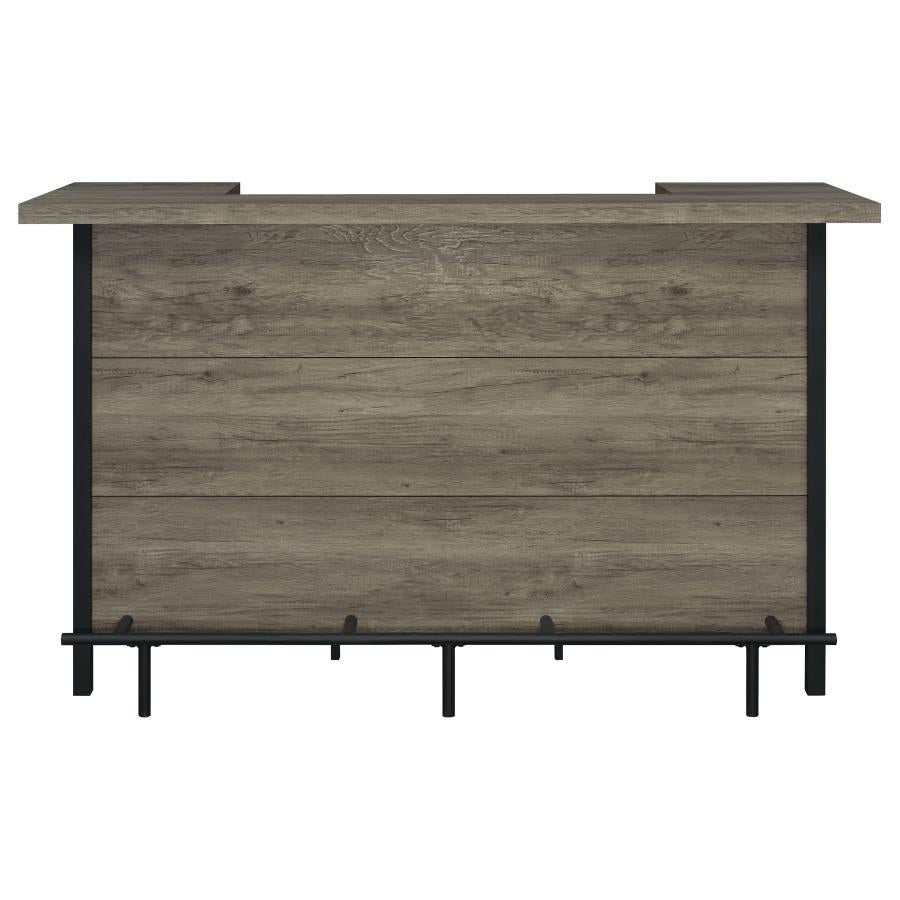 Bellemore Grey Driftwood Rectangular Storage Bar Unit - Ornate Home
