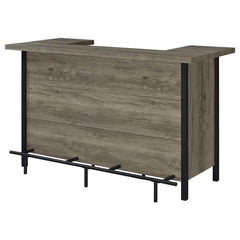 Bellemore Grey Driftwood Rectangular Storage Bar Unit - Ornate Home